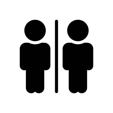 Saydam bir arkaplanda erkek vektör çizimi. Premium kalite semboller. Konsept ve grafik tasarım için simgeler.