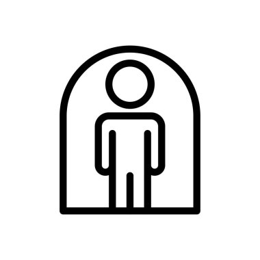 Şeffaf bir arkaplanda evde vektör illüstrasyonunda kalın. Premium kalite sembolleri. Konsept ve grafik tasarım için ince çizgi simgesi.