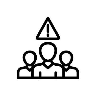 Şeffaf bir arkaplanda enfeksiyon vektör çizimi. Konsept ve grafik tasarım için ince çizgi simgesi.. 