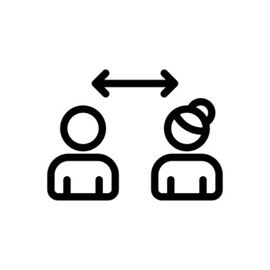 Şeffaf bir arkaplanda vektör illüstrasyonunu uzak tut. Premium kalite sembolleri. Konsept ve grafik tasarım için ince çizgi simgesi.