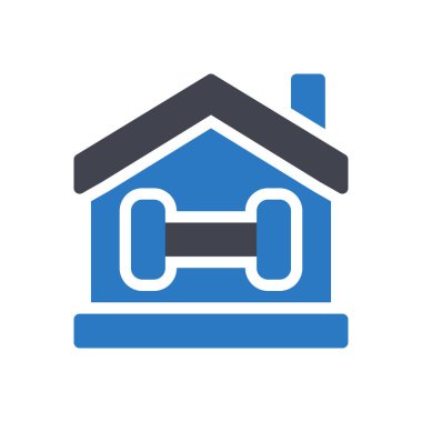 Şeffaf bir arkaplan üzerinde dambıl vektör çizimi. Konsept ve grafik tasarımı için mükemmel kalite semboller..