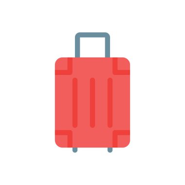 Şeffaf bir arkaplan üzerinde bavul vektör çizimi. Konsept ve grafik tasarımı için birinci sınıf kalite simgeler..