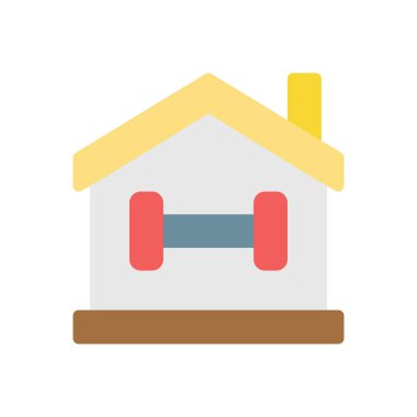 Şeffaf bir arkaplan üzerinde dambıl vektör çizimi. Konsept ve grafik tasarımı için birinci sınıf kalite simgeler..