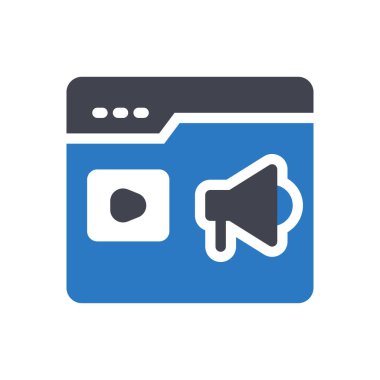 Şeffaf bir arkaplan üzerinde video vektör illüstrasyonu. Konsept ve grafik tasarım için kaliteli semboller..