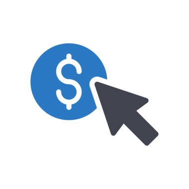 Saydam bir arkaplanda dolar vektör illüstrasyonu. Konsept ve grafik tasarım simgeleri için kaliteli semboller.. 