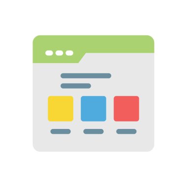 Saydam bir arkaplan üzerinde web sayfası vektör illüstrasyonu. Konsept ve grafik tasarım için premimium kalite simgeleri..