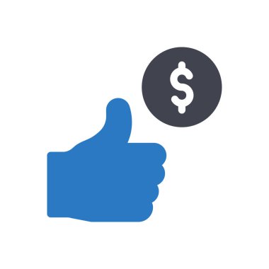 Saydam bir arkaplanda dolar vektör illüstrasyonu. Konsept ve grafik tasarım simgeleri için kaliteli semboller.. 