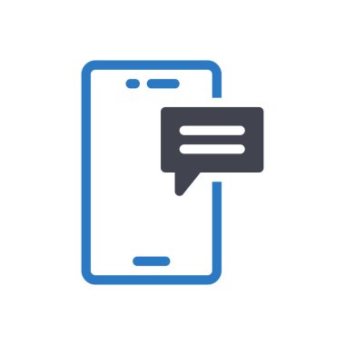 Şeffaf bir arkaplan üzerinde mobil vektör illüstrasyonu. Konsept ve grafik tasarımı için kaliteli semboller.. 