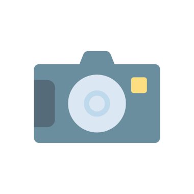 Şeffaf bir arkaplan üzerinde kamera vektör illüstrasyonu. Konsept ve grafik tasarım için birinci sınıf kalite simgeler..