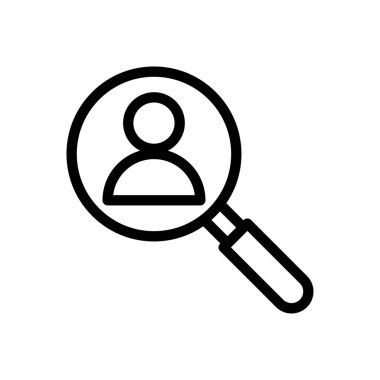 Şeffaf bir arkaplan üzerinde arama vektörü illüstrasyonu.Premium kalite sembolleri. Konsept ve grafik tasarım için ince çizgi simgesi. 