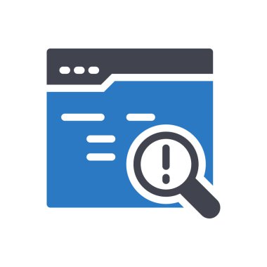 Şeffaf bir arkaplan üzerinde web sayfası vektör illüstrasyonu. Konsept ve grafik tasarımı için kaliteli semboller..