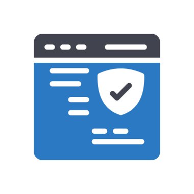 Şeffaf bir arkaplan üzerinde web sayfası vektör illüstrasyonu. Konsept ve grafik tasarımı için kaliteli semboller..