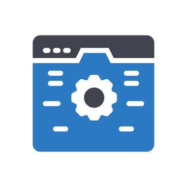 Şeffaf bir arkaplan üzerinde web sayfası vektör illüstrasyonu. Konsept ve grafik tasarımı için kaliteli semboller..