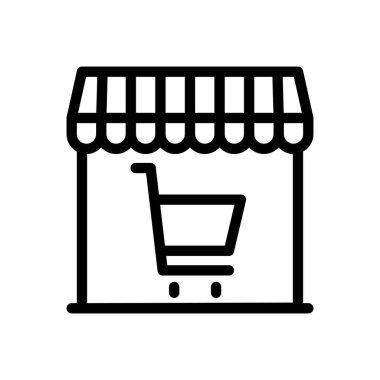 Şeffaf bir arkaplan üzerinde çevrimiçi vektör illüstrasyonu. Konsept ve grafik tasarım için ince çizgi simgesi..