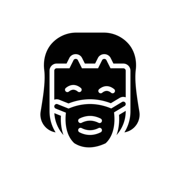 Desgaste Máscara Vector Ilustración Sobre Fondo Transparente Símbolos Calidad Premium — Vector de stock