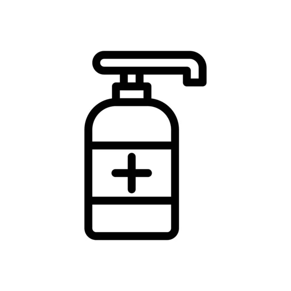 Sanitizer Vector Illustration Transparent Background Premium Quality Symbols Thin Line — Stock vektor