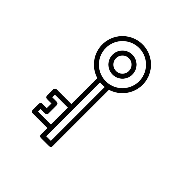 Key Vector Illustration Transparent Background Premium Quality Symbols Thin Line — Archivo Imágenes Vectoriales