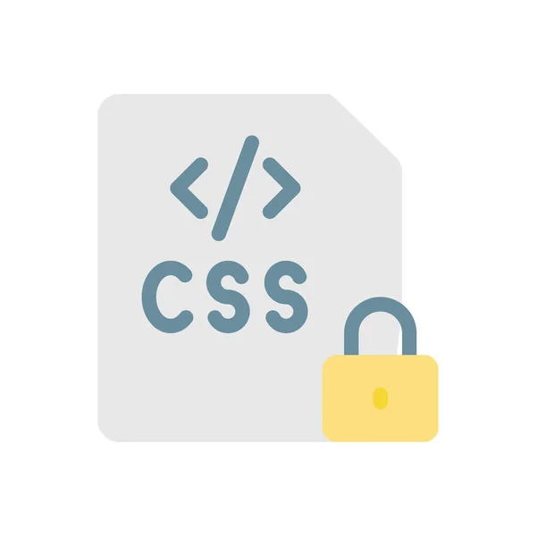 Css Vector Illustration Transparent Background Premium Quality Symbols Stroke Icon — Stock Vector