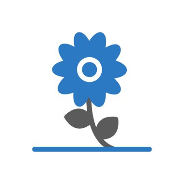 Şeffaf bir arkaplan üzerinde çiçek vektör illüstrasyonu. Konsept ve grafik tasarım için özel kalite semboller.. 