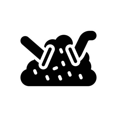 Saydam bir arkaplanda solucan vektör çizimi. Premium kalite semboller. Konsept ve grafik tasarım için simgeler. 