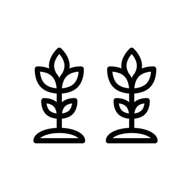 Şeffaf bir arkaplanda bitki vektör çizimi. Premium kalite semboller. Konsept ve grafik tasarım için ince çizgi simgesi.