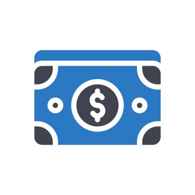 Saydam bir arkaplanda dolar vektör illüstrasyonu. Konsept ve grafik tasarım simgeleri için kaliteli semboller..