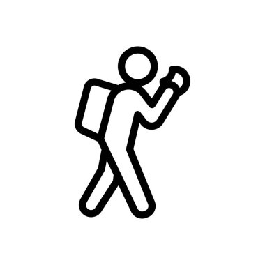 Şeffaf bir arkaplanda tek başına vektör illüstrasyonu. Konsept ve grafik tasarım için ince çizgi simgesi..