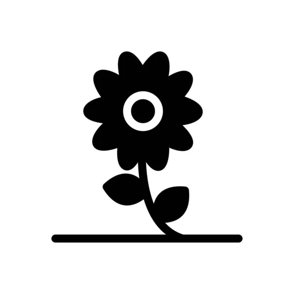 Virág Vektor Illusztráció Egy Átlátszó Hátteret Prémium Minőségű Szimbólumok Glifák — Stock Vector