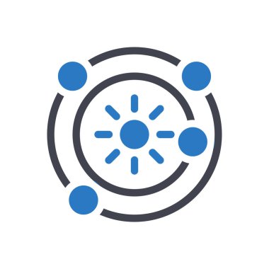 Şeffaf bir arkaplan üzerinde yörünge vektör çizimi. Konsept ve grafik tasarım için mükemmel kalite sembolleri.. 