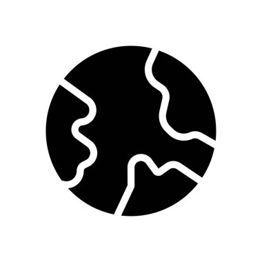 Saydam bir arkaplanda toprak vektör çizimi. Konsept ve grafik tasarım simgeleri için kaliteli semboller..