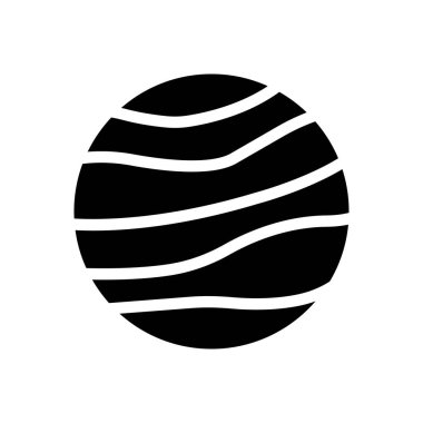 Şeffaf bir arkaplan üzerinde jupiter vektör çizimi. Konsept ve grafik tasarımı için mükemmel kalite sembolleri..