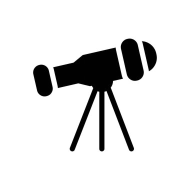 Şeffaf bir arkaplan üzerinde teleskop vektör çizimi. Konsept ve grafik tasarımı için özel kalite semboller.. 