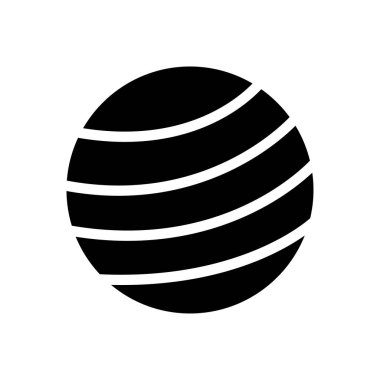 Şeffaf bir arkaplan üzerinde Uranüs vektör çizimi. Konsept ve grafik tasarımı için özel kalite semboller..