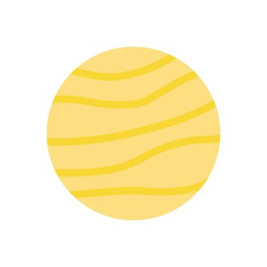 Şeffaf bir arkaplan üzerinde jupiter vektör çizimi. Konsept ve grafik tasarımı için premimium kalite simgeleri.. 