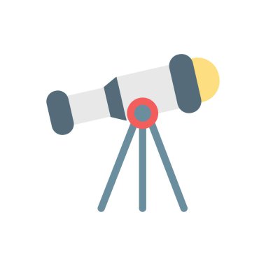 Şeffaf bir arkaplan üzerinde teleskop vektör çizimi. Konsept ve grafik tasarımı için mükemmel kalite simgeleri.. 