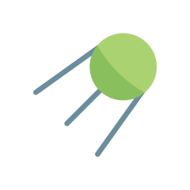 Şeffaf bir arkaplan üzerinde sputnik vektör çizimi. Konsept ve grafik tasarımı için premimium kalitesi simgeleri.. 