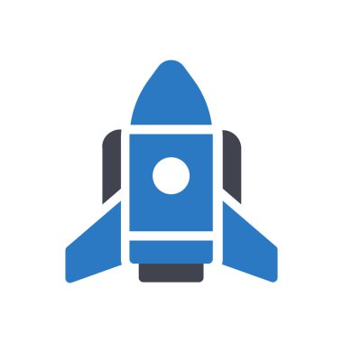 Şeffaf bir arkaplan üzerinde roket vektör çizimi. Konsept ve grafik tasarım için özel kalite semboller..