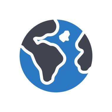 Saydam bir arkaplanda toprak vektör çizimi. Konsept ve grafik tasarım simgeleri için kaliteli semboller..