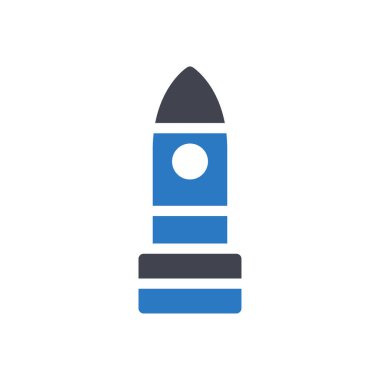 Şeffaf bir arkaplan üzerinde roket vektör çizimi. Konsept ve grafik tasarım için özel kalite semboller..