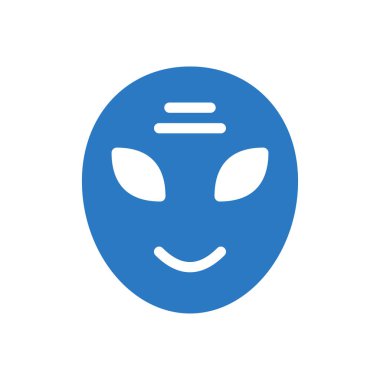 Saydam bir arkaplanda uzaylı vektör çizimi. Premium kalite semboller. Konsept ve grafik tasarım simgeleri.