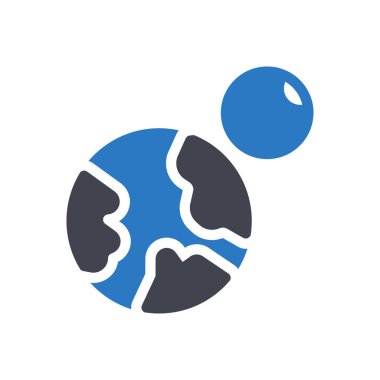 Saydam bir arkaplanda toprak vektör çizimi. Konsept ve grafik tasarım simgeleri için kaliteli semboller..