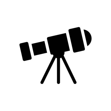 Şeffaf bir arkaplan üzerinde teleskop vektör çizimi. Konsept ve grafik tasarımı için özel kalite semboller..