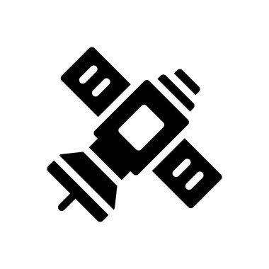 Şeffaf bir arkaplan üzerinde uydu vektör çizimi. Konsept ve grafik tasarımı için özel kalite semboller..