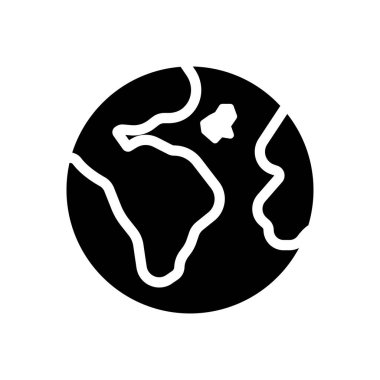 Saydam bir arkaplanda toprak vektör çizimi. Konsept ve grafik tasarım simgeleri için kaliteli semboller..