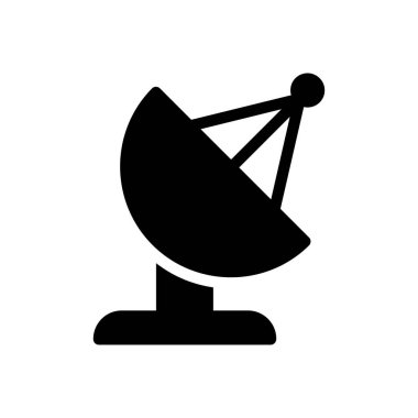 Şeffaf bir arkaplan üzerinde uydu vektör çizimi. Konsept ve grafik tasarımı için özel kalite semboller..