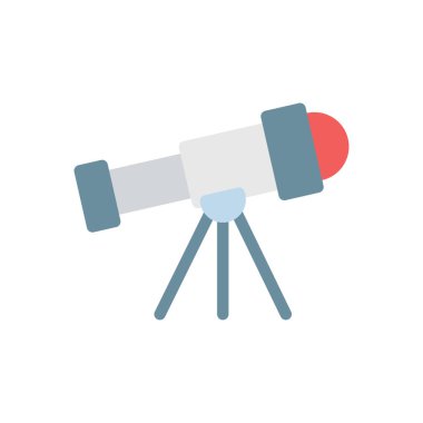 Şeffaf bir arkaplan üzerinde teleskop vektör çizimi. Konsept ve grafik tasarımı için mükemmel kalite simgeleri..