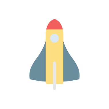 Şeffaf bir arkaplan üzerinde roket vektör çizimi. Konsept ve grafik tasarım için mükemmel kalite simgeleri..