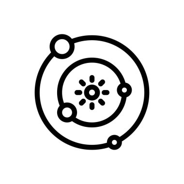 Şeffaf bir arkaplanda güneş vektör çizimi. Premium kalite semboller. Konsept ve grafik tasarım için ince çizgi simgesi.