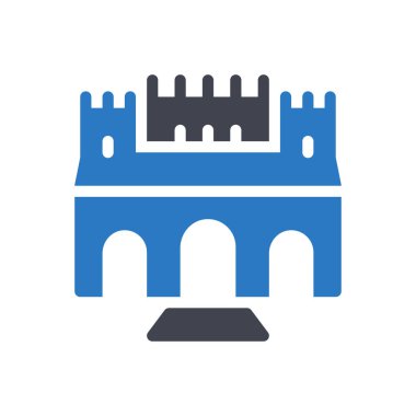 Şeffaf bir arkaplan üzerinde alhambra vektör illüstrasyonu. Konsept ve grafik tasarımı için mükemmel kalite semboller..