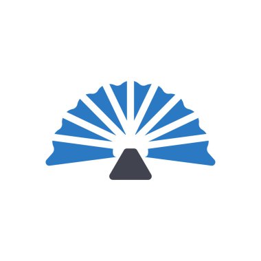 Saydam bir arkaplan üzerindeki fan vektör illüstrasyonu. Konsept ve grafik tasarımı için mükemmel kalite sembolleri..